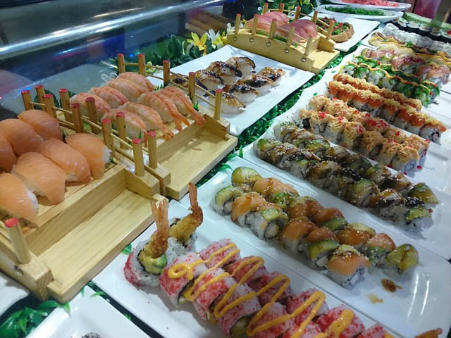 Buffet and hibachi station